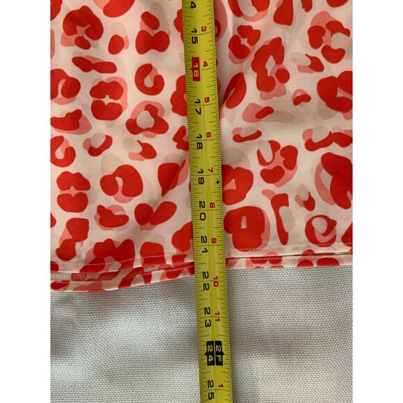 Michelle McDowell Women's Tyler Top Size Small Pink Cheetah‎ Print W/ Lace - Picture 7 of 7